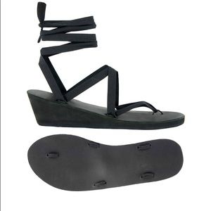 Wedge Ribbon Sandal
